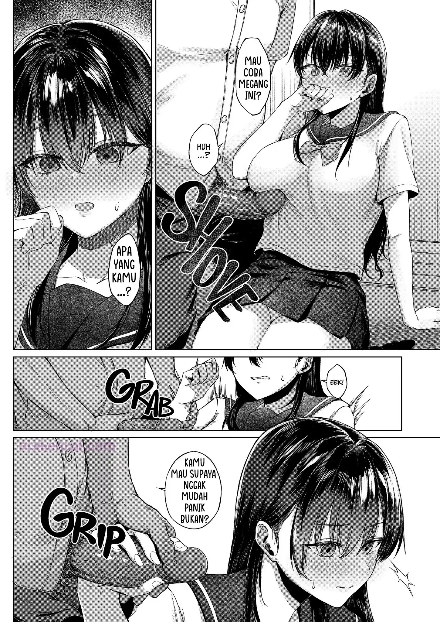 Komik hentai xxx manga sex bokep Bakunyuu Yuutousei ni Hitsuyou na Chinpo no Obenkyou Zenpen 9